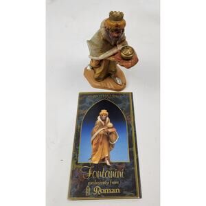 Fontanini Balthazar King Wiseman Heirloom Nativity 5" Scale with Story Card